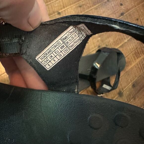 Vionic black Adrian arch support strappy sandals size 8 - Picture 4 of 6